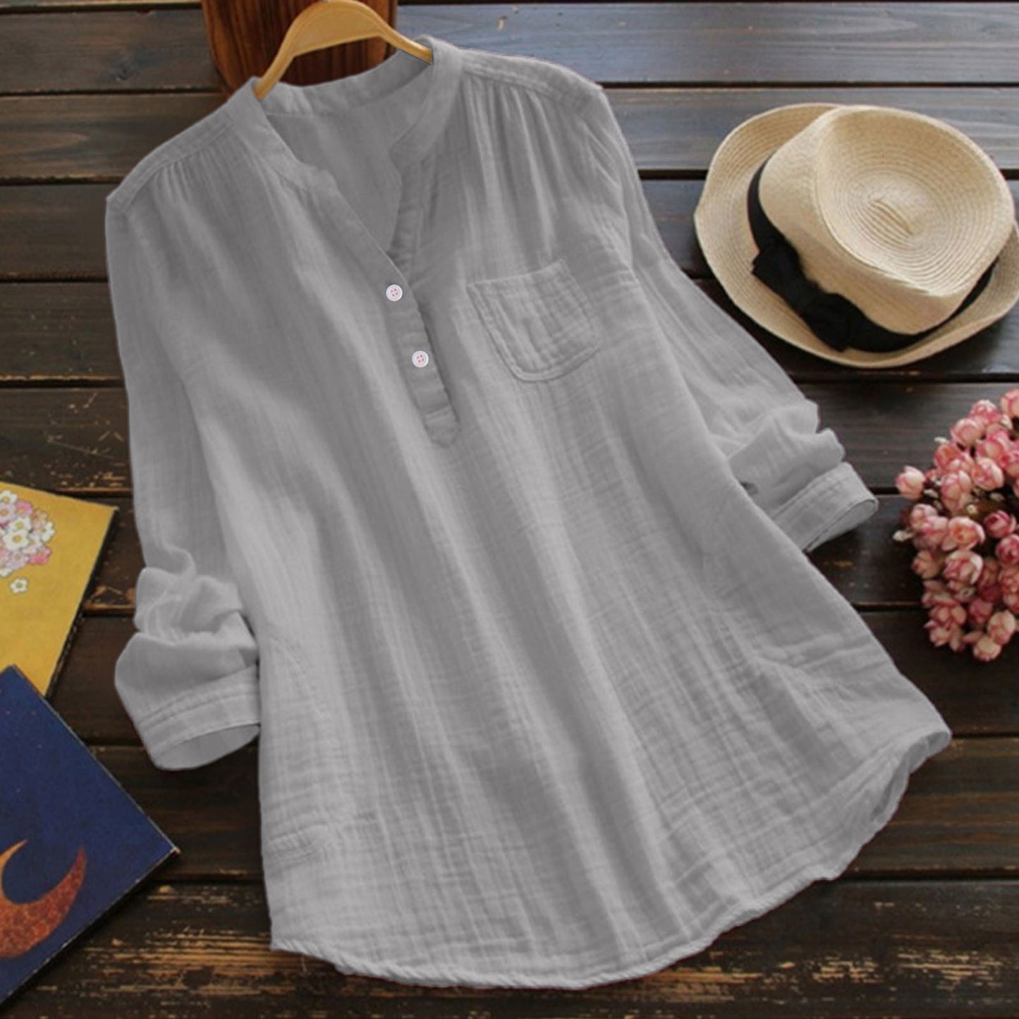 Women's Shirt Fall T-shirt Ladies Cotton Top S-5XL