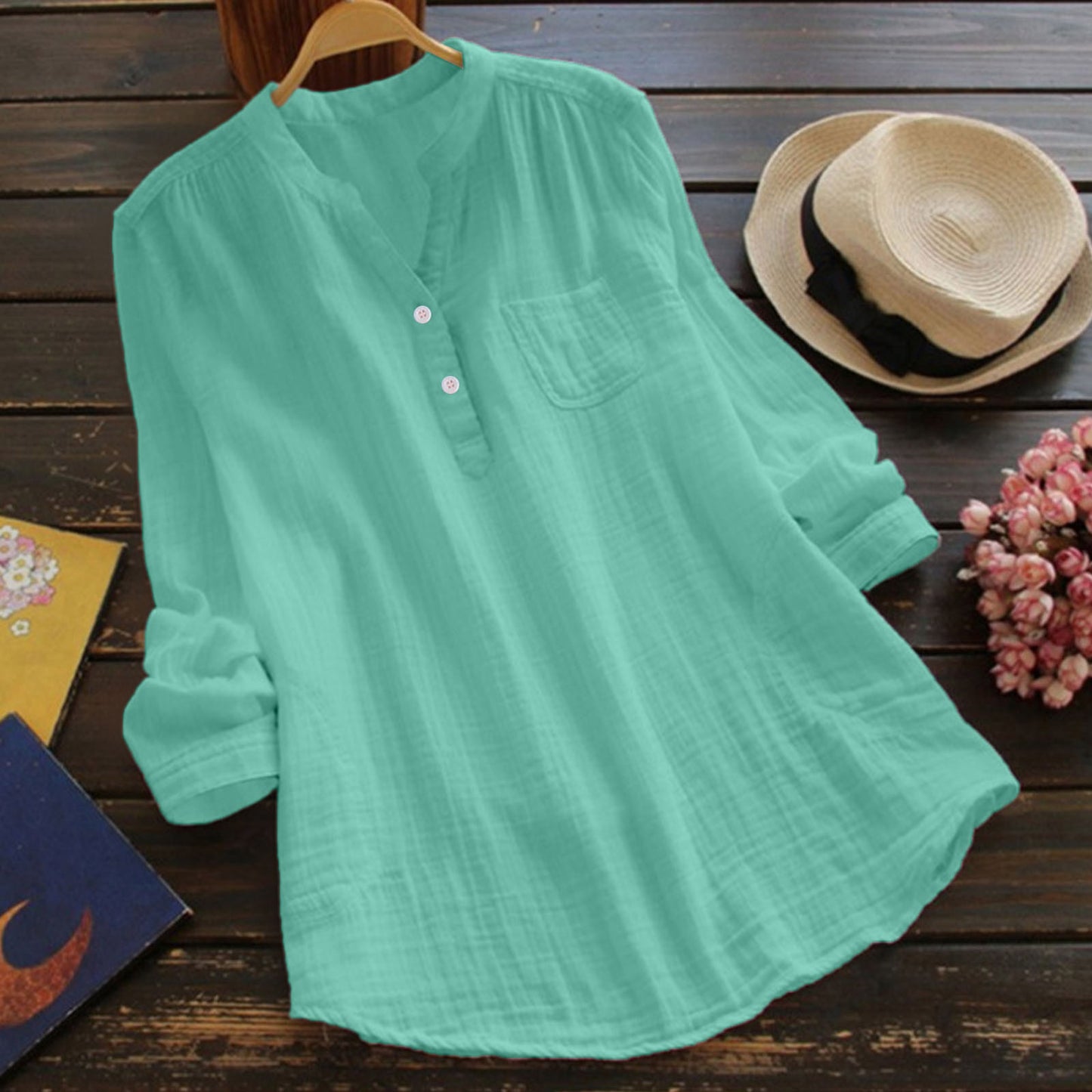 Women's Shirt Fall T-shirt Ladies Cotton Top S-5XL