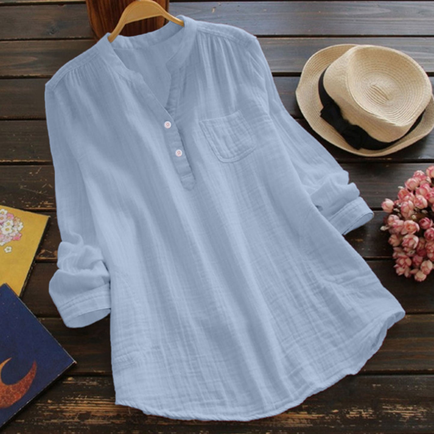 Women's Shirt Fall T-shirt Ladies Cotton Top S-5XL