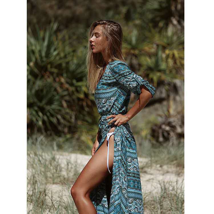 New Boho Style Ladies Elegant Dress Beach Maxi Dress - Boho Roe